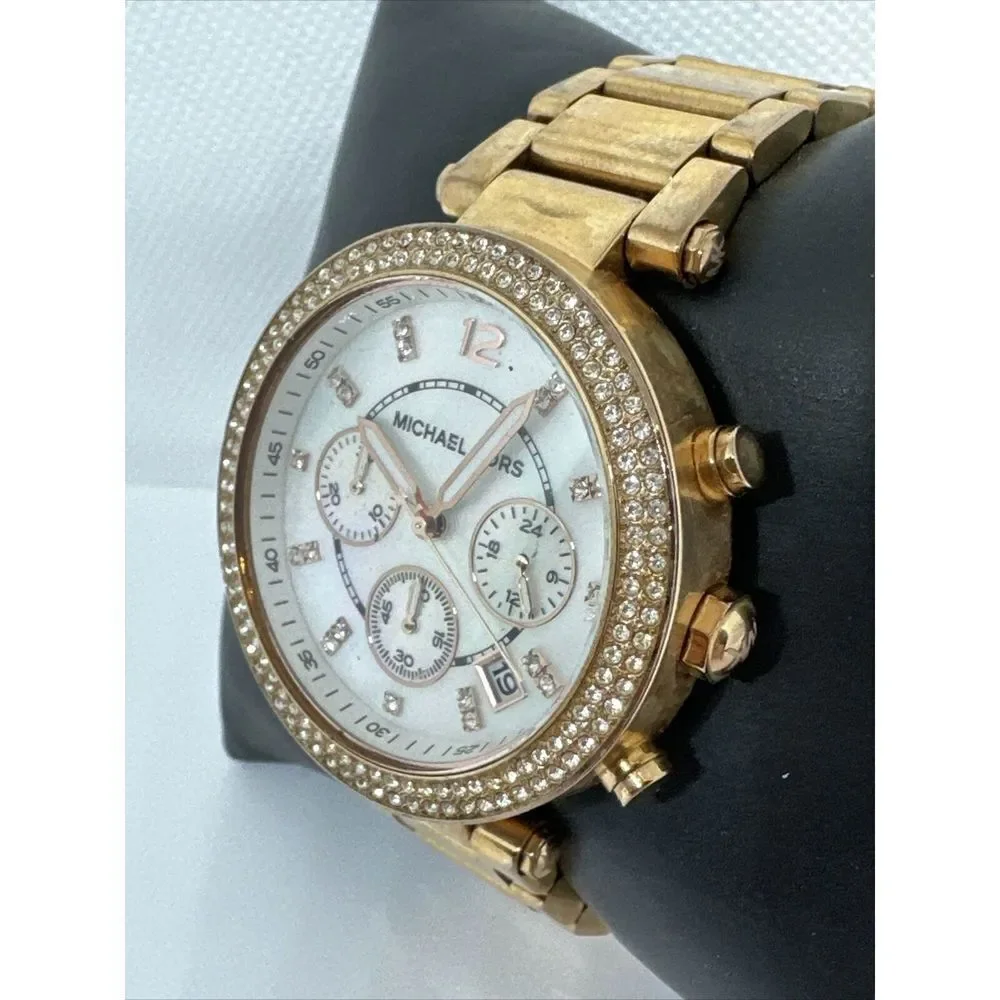 Michael Kors Parker MK5491 Women's Gold Stainless Steel Analog Dial Watch NUL31